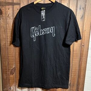 Gibson  Black Tee with Logo